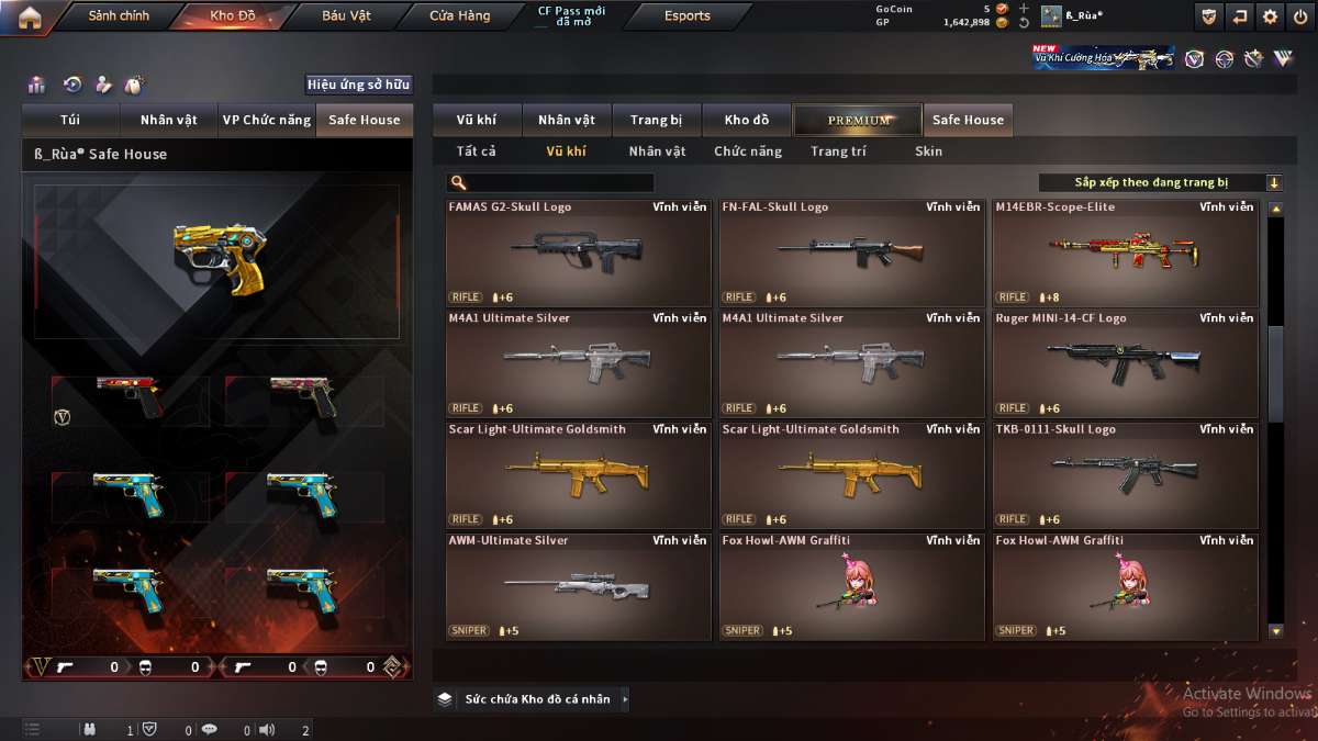 shop acc cf uy tin gia re